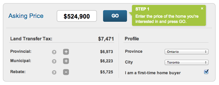 Land Transfer Tax Rebate Toronto