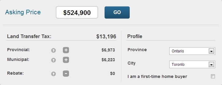 land transfer tax calculator