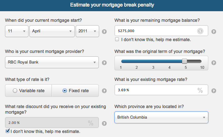 rbc mortgage penalty